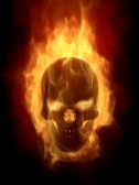 burning-skull-in-hot-flame